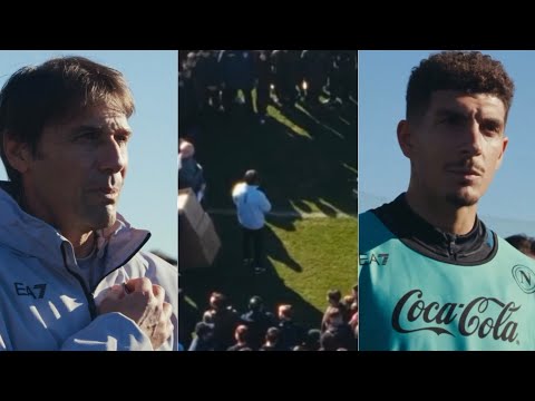 DISCORSI DA BRIVIDI DI CONTE E DI LORENZO 💙 | Lo hanno detto ai ragazzi delle GIOVANILI DEL NAPOLI 😍