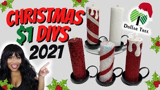 $1 EASY CHRISTMAS DIYS 2021│POOL NODDLE CANDLES