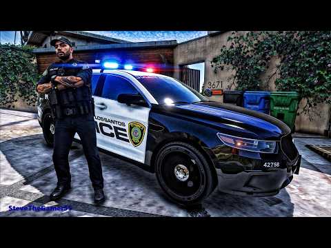 Playing GTA 5 As A POLICE OFFICER City Patrol| HPD|| GTA 5 Lspdfr Mod