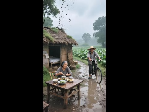雨落瓜田,藏著農村獨有的溫柔。農村的歲月，沒有喧囂，只有相互陪伴的寧靜，這是最動人的生活#記錄我的農村生活 #鄉村生活#鄉村田園生活 #鄉村生活日常#農村日常 116527