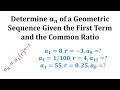 Geometric Sequences and Terms