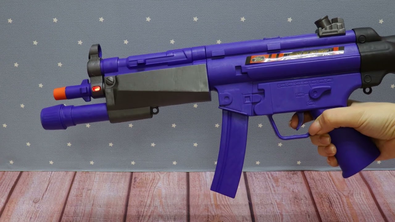 Автомат полицейский с прикладом Swat Team световые и звуковые эффекты - видео Автомат полицейский с прикладом Swat Team световые и звуковые эффекты - видео