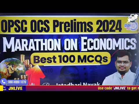 OPSC OCS Prelims 2024 | OPSC Economics Best 100+ MCQs Marathon | By Jatadhari Sir || OPSC StudyIQ