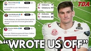 Ty Simpson CALLS OUT Media For Writing Off Alabama Football | The Last Play