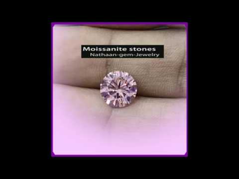 Pink Color Moissanite stones at Wholesale Factory...