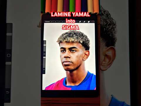 Who should edit next? #lamineyamal #barcelona #foryou #faceedit #procreate