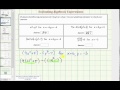 Evaluating Expressions and Operations