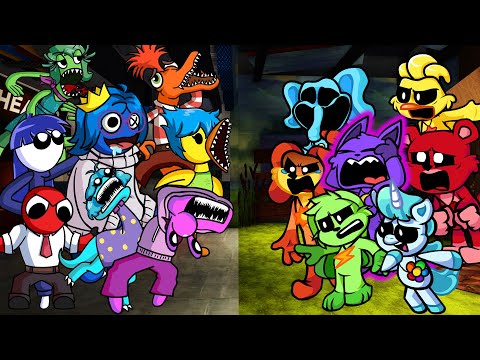 Friday Night Funkin' | Inside Out 2 in Rainbow Friends Vs Smiling Critters V2 (NEW Phases) FNF 2024