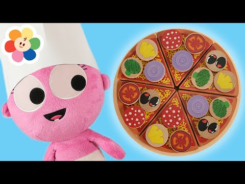 Pretend Play Cooking Pizza🍕| Kitchen Toys for Children with GooGoo Gaga | Learn Fruits & Vegetables