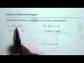Adding and Subtracting Integers