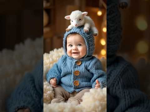 The cutest babies and animals #cuteanimals #ai #minianimals #shorts