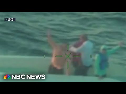 YouTube video thumbnail: Coast Guard Rescues Family Stranded at sea