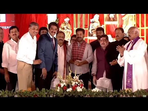 CM Revanth Reddy & Dr Jayapaul & Dr Satish Kumar at Christmas Celebrations 2024 | Cinema Garage