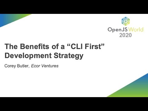 The Benefits of a “CLI First” Development Strategy