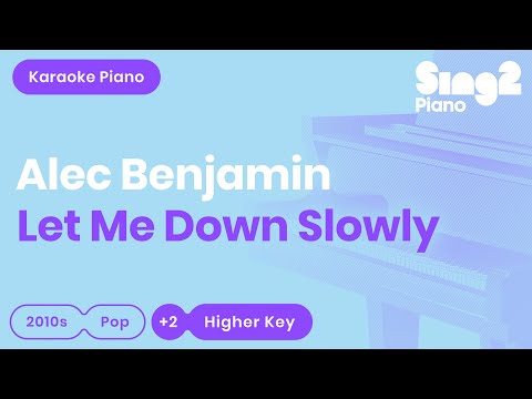 Let Me Down Slowly (Higher Key – Piano Karaoke) Alec Benjamin