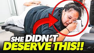 **ABUSIVE EX LEFT HER W/ TRUMATIC NECK PAIN! 😭 | Asmr Chiropractic Back Headache Cracking | Dr Tubio