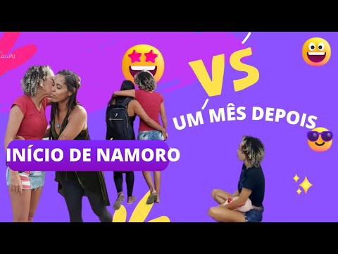 INÍCIO DE NAMORO VS UM MÊS DEPOIS #casallgbt #inicio #namoro