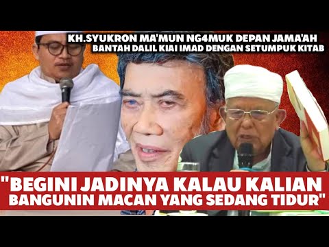 KH SYUKRON MA'MUN NG4MUK DEPAN JAMA'AH,RHOMA IRAMA MENCIUM AROMA POKITIK ADU D0MB4"