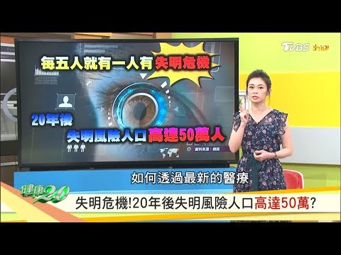 失明危機！20年後失明風險人口高達50萬？ 健康2.0 20190622 (完整版)