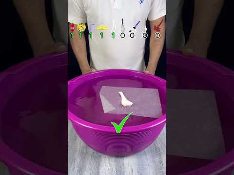 try to guess how many tissue paper it tooks! what happend next? #satisfying#experiment #asmr