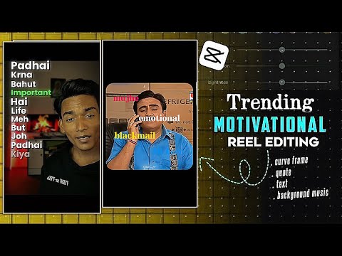 Trending motivation quotes video editing | black side curve reel editing | hopecore reel tutorial