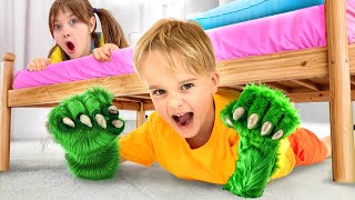 ¿Qué se esconde debajo de la cama? | Aventura de Monstruos en Equipo