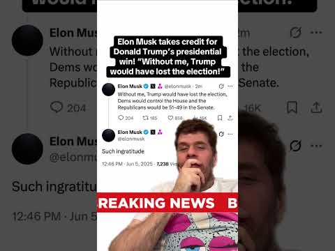 Elon Musk Takes Credit For Donald Trump’s Presidential Win! “Without Me, Trump Would Have Lost The Election!”