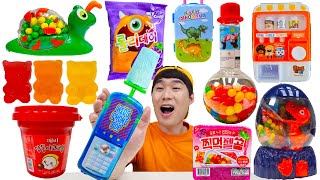 편의점 젤리캔디 디저트먹방모음 Convenience store jelly candy dessert mukbang collection Jelly Food째미 Eating show