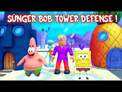 SÜNGERBOB TOWER DEFENSE OYNUYORUZ