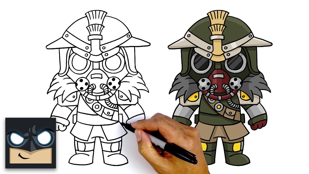 How To Draw Bloodhound - Apex Legends