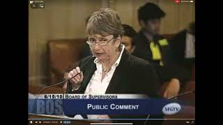 Board of supervisors 06/15/2010 Public comment