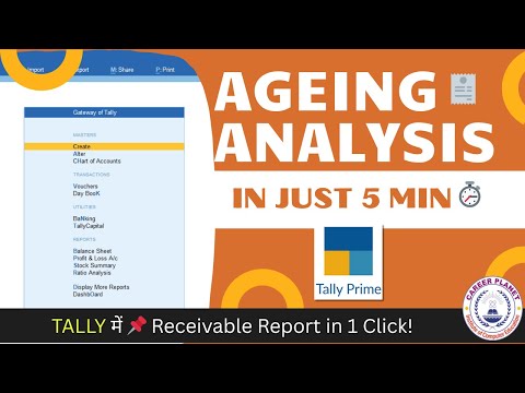 Tally Prime: 🧾 Ageing Analysis of Outstanding in Just 5 Minutes ⏱️