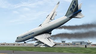 B747 Pilot Almost Flipped Huge Airplane Over With Bad Emergency Landing