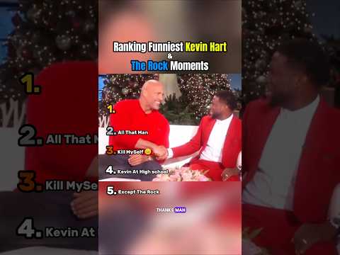 Best Of Kevin Hart And The Rock #kevinhart #therock #ranking #best #shorts