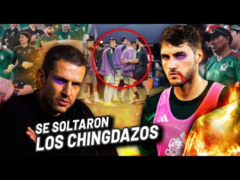 CHAQUITO GIMÉNEZ Y JAIME LOZANO SE ENCARAN DENTRO DEL VESTIDOR DESPUÉS DEL PARTIDO VS PANAMÁ.