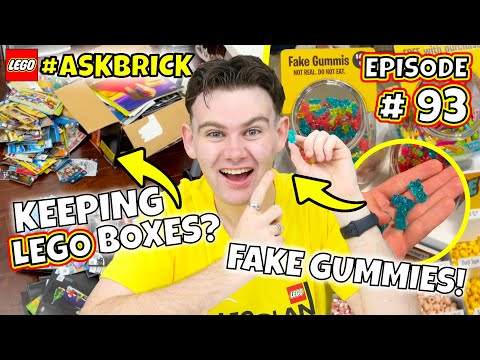 FAKE LEGO CANDY? What to do with LEGO Boxes & Instructions? & MORE | #AskBrick 93