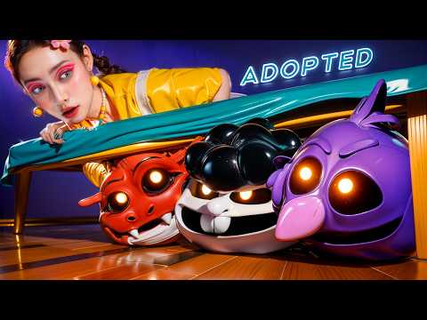 If Poppy Playtime 4 Adopted Me in Real Life! FUNNY NIGHTMARE CRITTERS STORY!