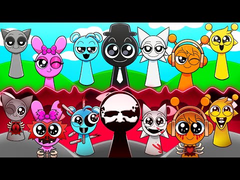 Incredibox Sprunki Normal Versions Vs Horror Versions Animated