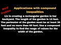 Garden Perimeter and Width Inequalities