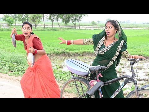 मछली वाली से भिड़ गई पगली |  Bhojpuri comedy