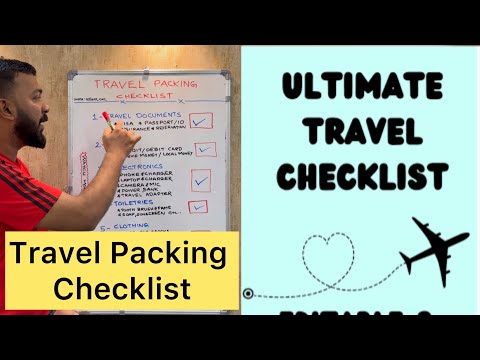 Travel Packing Checklist | Things to do before your next trip