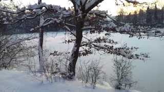 Panoramablick Fuchstal-Leeder und Winteridylle am Weldener Weiher