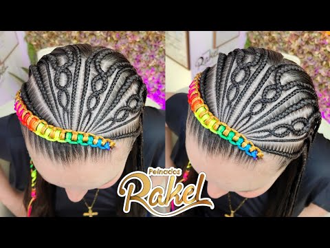 Trenzas Con Diseño/ Carnaval/ Peinado Playero/ Peinados Rakel