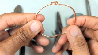 How to make a copper bracelet - @ulj5959  | Jewelry making | how it’s made