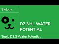 Understanding Water Potential