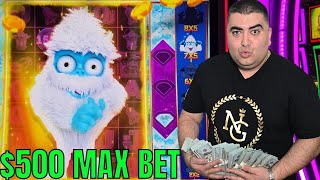 $500 Max Bet BONUSES & JACKPOTS On Yo Yeti Spooky Link Slot - PART-1