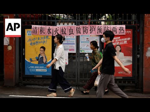 YouTube video thumbnail: China Fights the Chikungunya Virus With Drones, Fines as Thousands Fall Ill