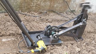 How To Make Homemade Soil Compactor Using Drill Machine | Diy Soil Compactor | Diy Plate Compactor
