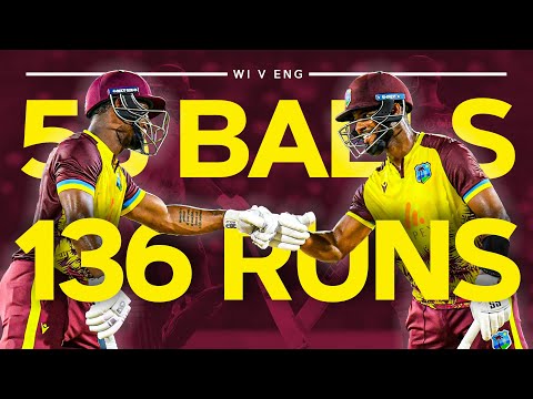 Stunning Shai Hope and Evin Lewis Partnership 💥 | West Indies v England 4th T20I 2024 IN FULL