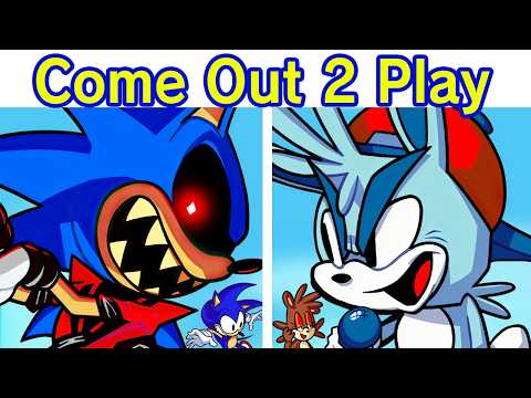 Friday Night Funkin' VS Sonic.EXE - Come Out to Play & Lyrics | FNF VS MC-X Mod (BF/GF)